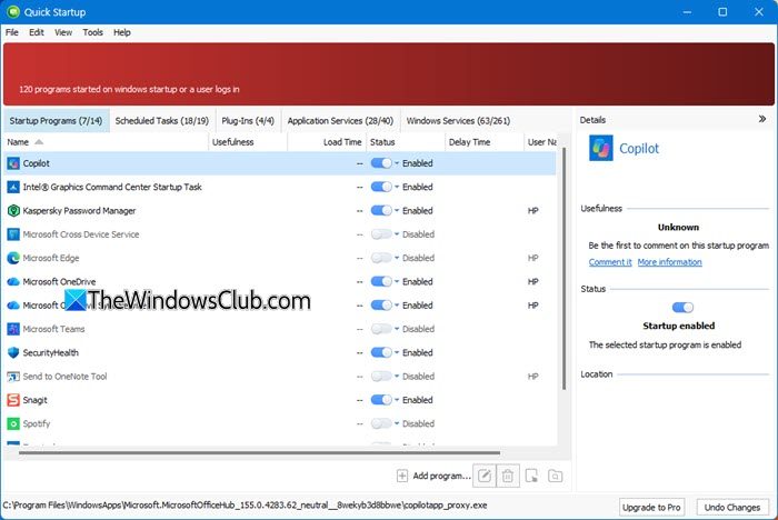 Glarysoft Quick Startup