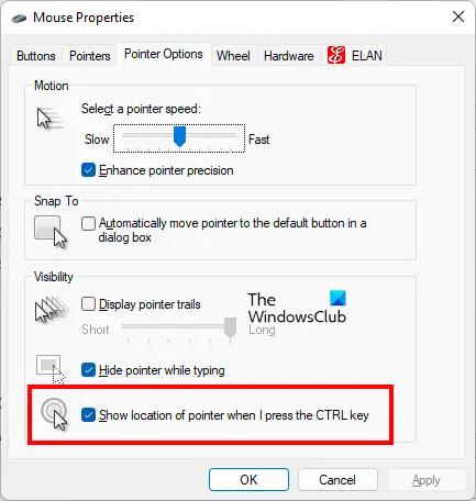 How to find hidden cursor