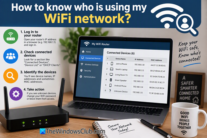 How to know who is using my WiFi network