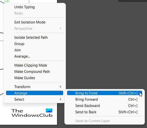  How-to-warp-and-convert-Multiple-Text-to-One-Shape-in-Illustrator-Bring-Pieces-to-Front