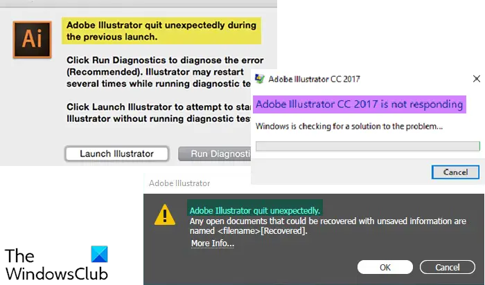 Illustrator keeps crashing, freezing, closing, lagging, or is not responding