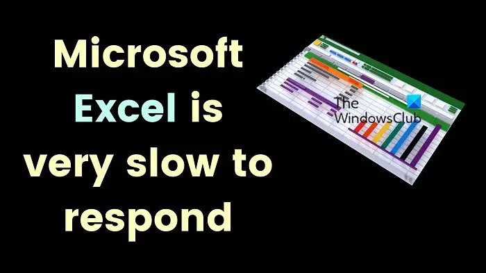 Excel is slow to respond or stops working