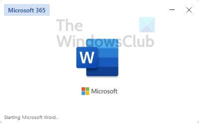 Microsoft Office 365 Splash Screen