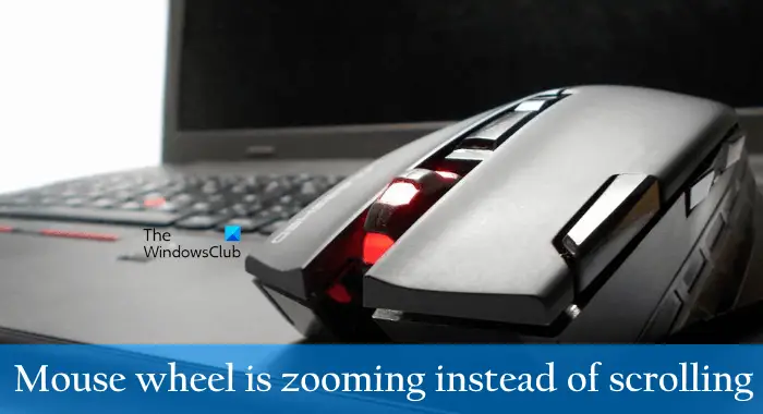 Mouse wheel is zooming instead of scrolling