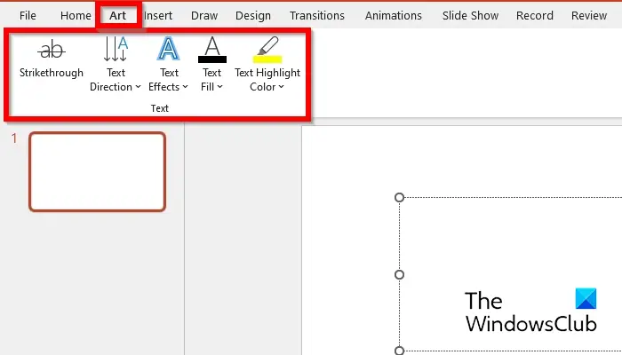 New tab Result (How to create menu tabs in PowerPoint)