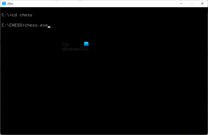 Run DOS program using vDos