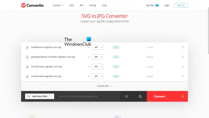 SVG to JPG Converter from Convertio