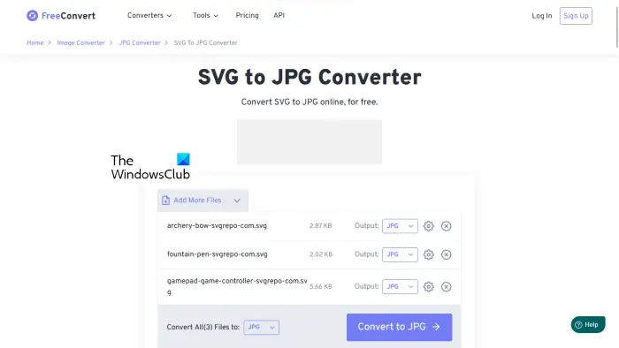 SVG to JPG Converter from FreeConvert