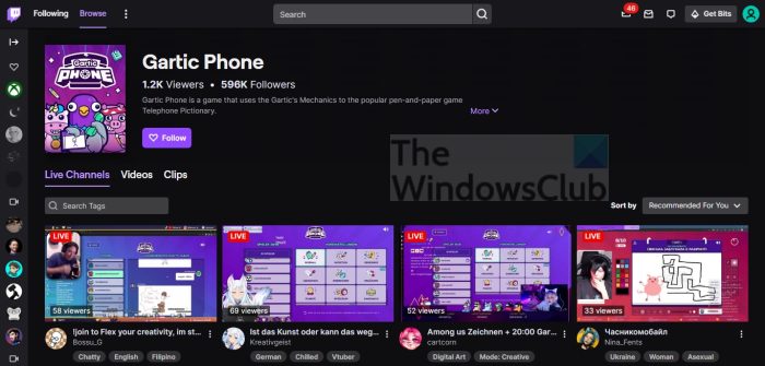 Twitch Gartic Phone