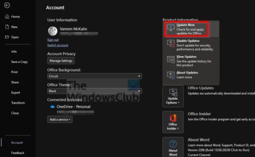 Microsoft Word UPLOAD FAILED, You are required to sign in