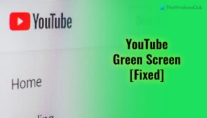 Youtube Green Screen Problem Fixed