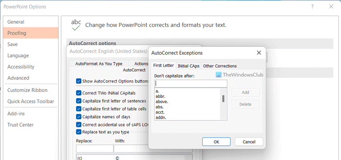 So Fügen Sie Autokorrektur-Ausnahmen In Word, Excel Und Powerpoint Hinzu Oder Entfernen Sie