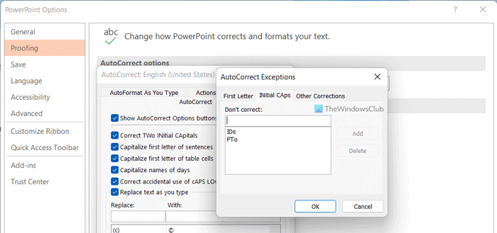 So Fügen Sie Autokorrektur-Ausnahmen In Word, Excel Und Powerpoint Hinzu Oder Entfernen Sie