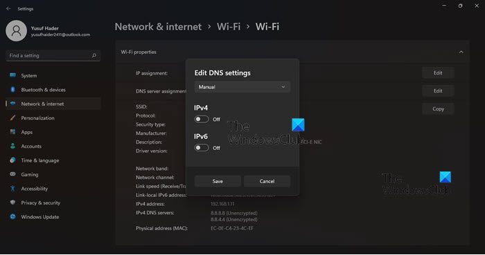 DNS over TLS in Windows 11