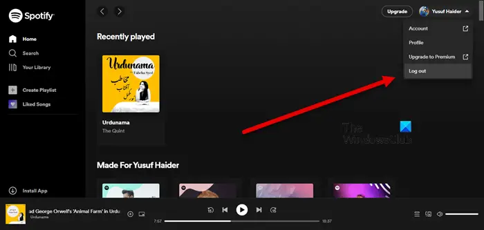 Spotify Desktop and Mobile not Synced