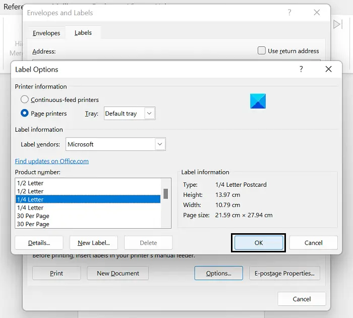 comment scinder une page word en 4