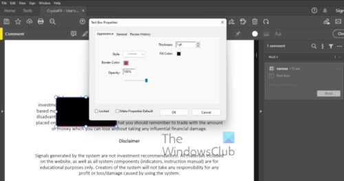 How to redact statements in Adobe Acrobat DC