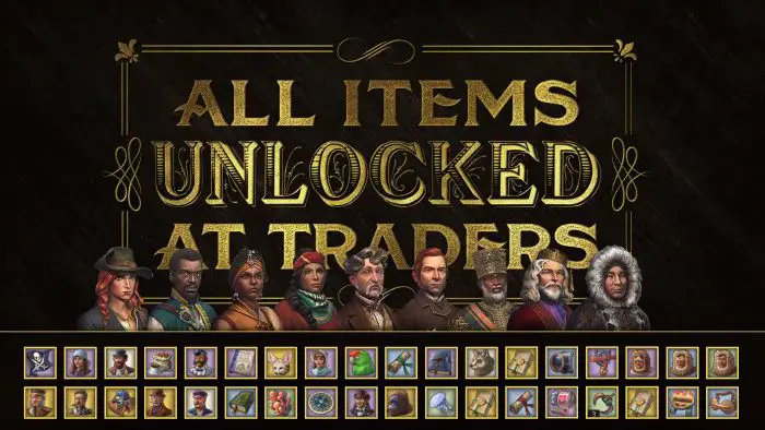 All Items Unlocked At Traders