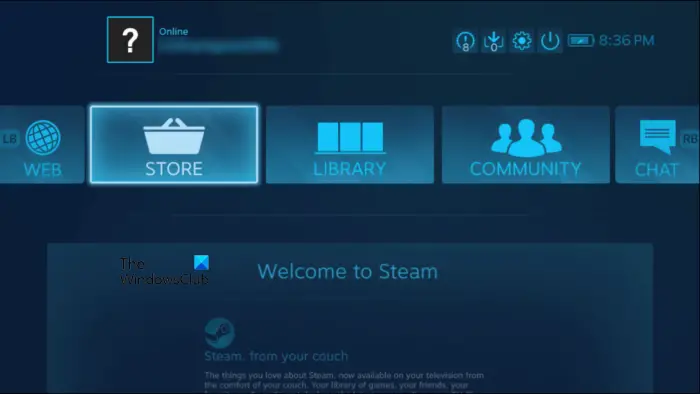 Big Picture Mode in Steam