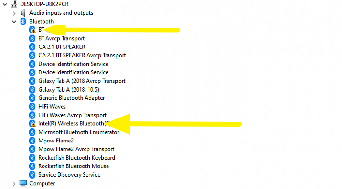 Bluetooth Driver Issue Windows Device Manager