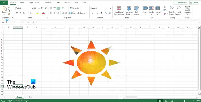 How to crop an image to shape in Excel