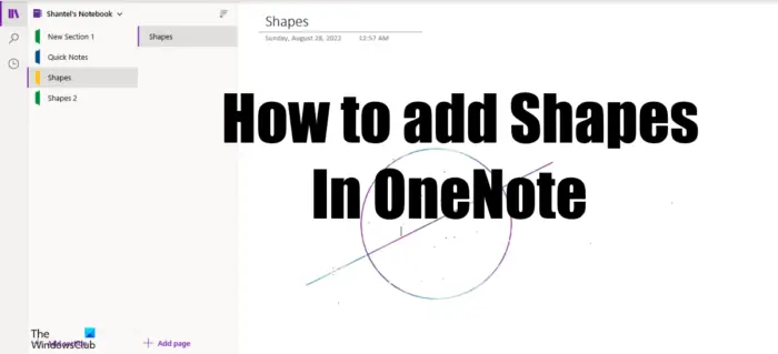 Featured Image_ (How to add shapes in OneNote)