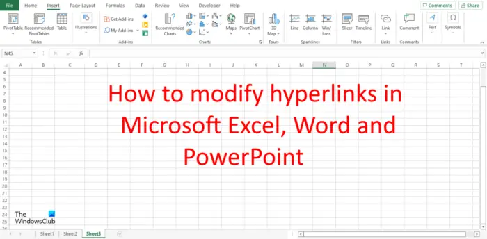 How to modify Hyperlinks in Excel, Word and PowerPoint