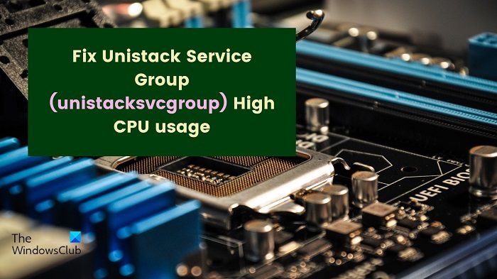 Unistack Service Group (unistacksvcgroup) High Disk or CPU usage