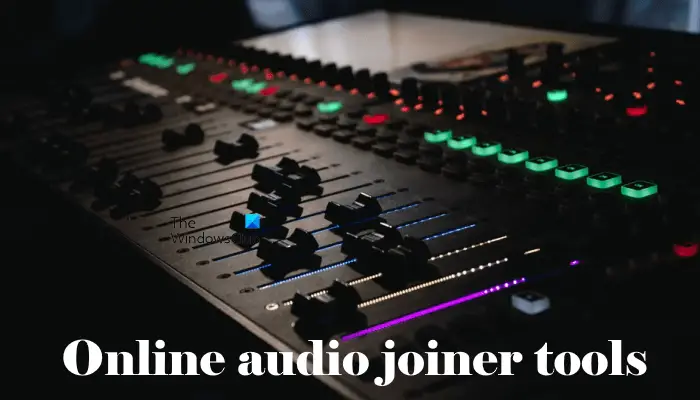 Free online audio joiner tools