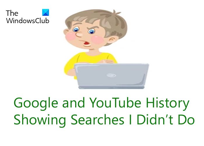 В истории Google и YouTube показаны поисковые запросы, которых я не выполнял