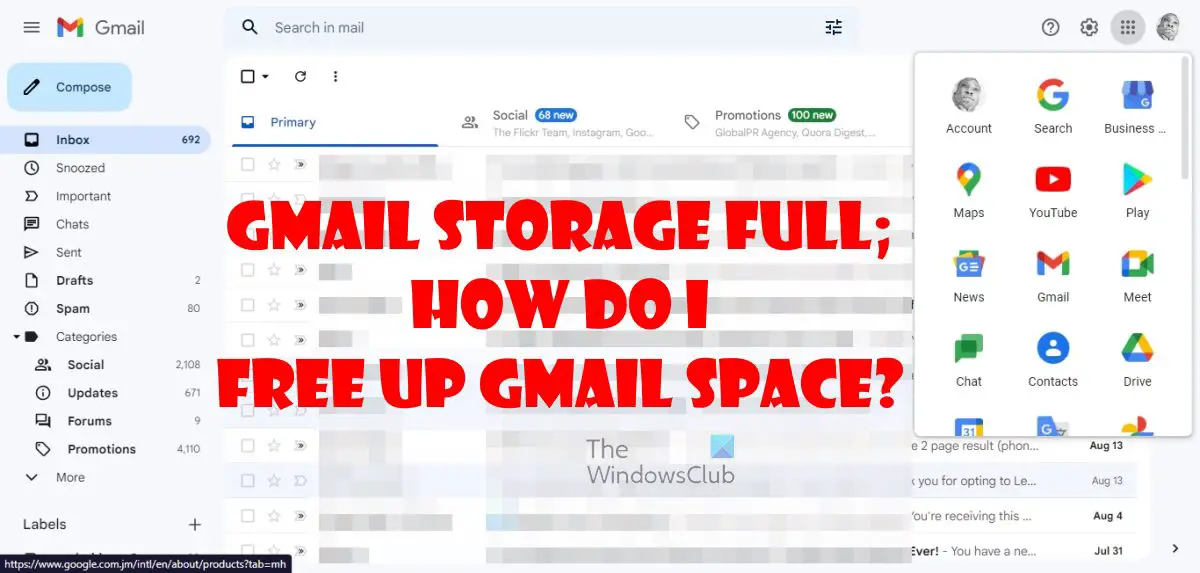 Gmail Homepage