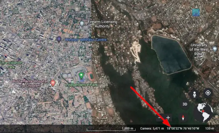 Google Earth Coordinates location