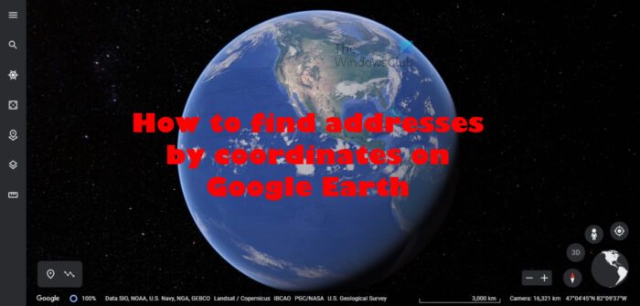 How to find Addresses by Coordinates on Google Earth