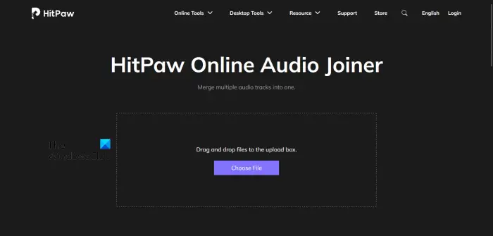 HitPaw Online Audio Joiner