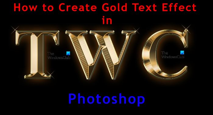 How to create Gold Text Effect in Photoshop