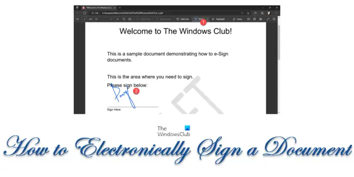 How to Electronically Sign a Document