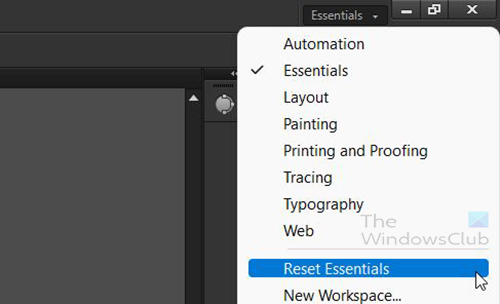 How-to-customize-Adobe-Illustrator-Workspace-Reset-Workspace