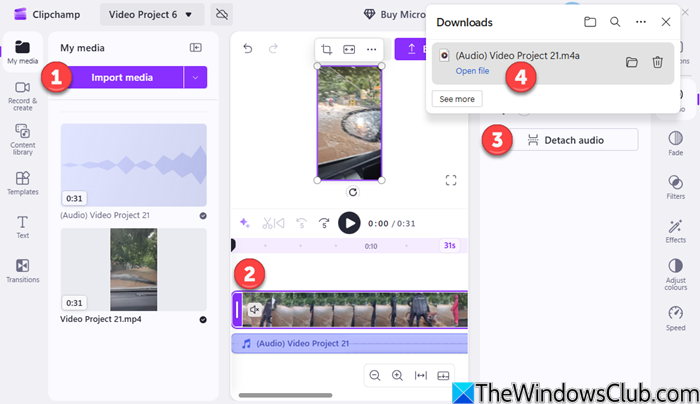 How to extract Audio from Video in Windows 11