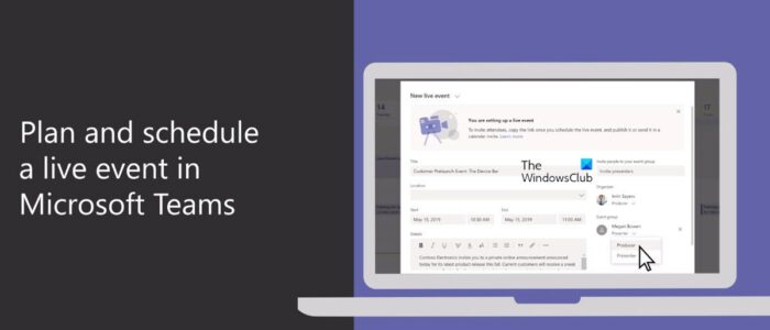 How to schedule Microsoft Teams Live Event