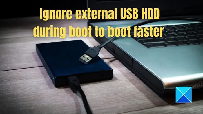 værdi uophørlige Klassifikation Make Windows ignore external USB HDD during boot