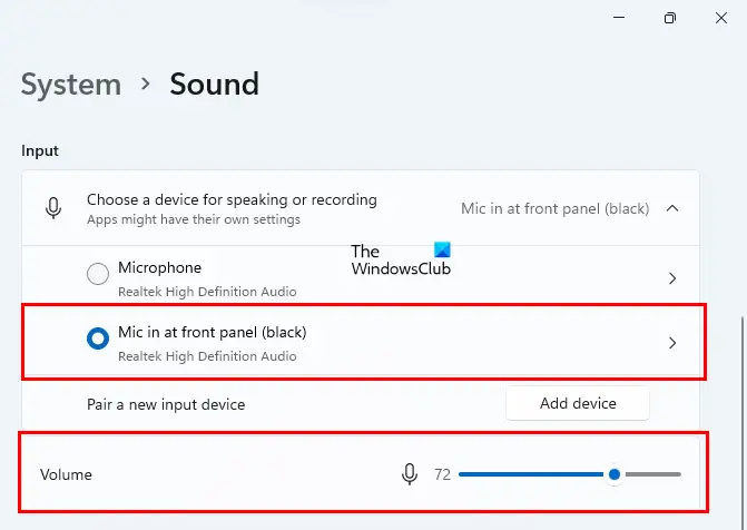 Increase your microphone volume on Windows