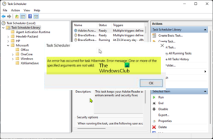 One or more of the specified arguments are not valid [Fix]