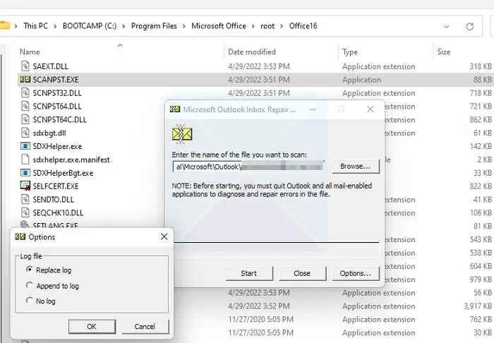 Outlook Repair Tool Windows