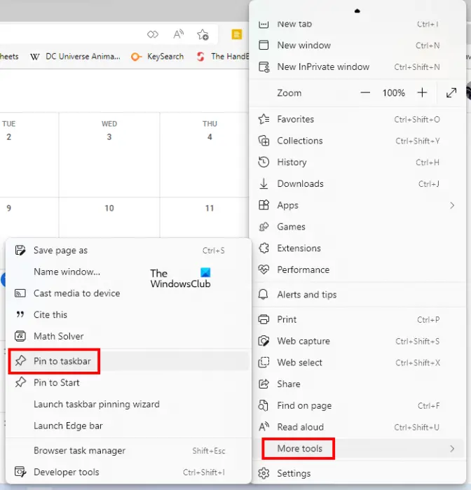 How to add Google Calendar to Windows 11 Taskbar