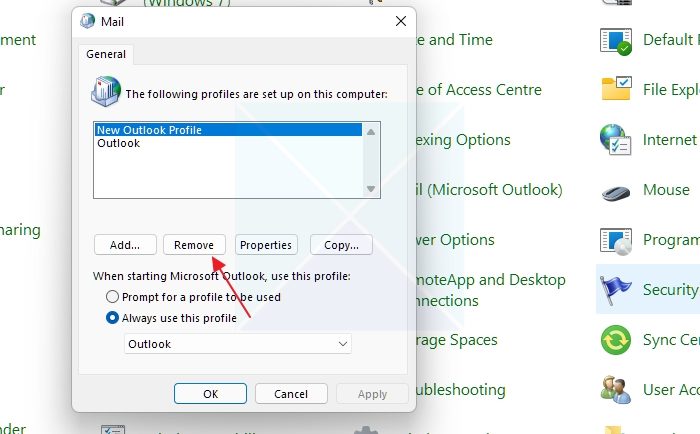 how to remove old email from outlook