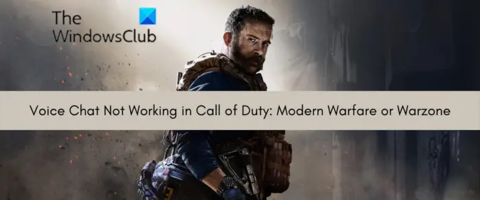 Voice Chat Not Working in Call of Duty: Modern Warfare or Warzone