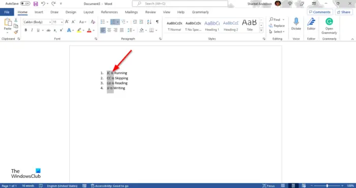 How to delete text vertically in Word or Excel