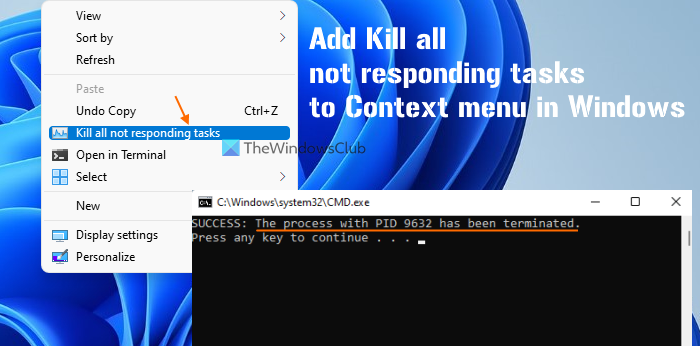 add kill all not responding tasks to context menu windows add kill all not responding tasks to context menu windows