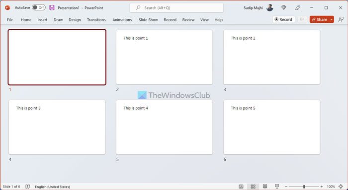 How to create PowerPoint slides from outline
