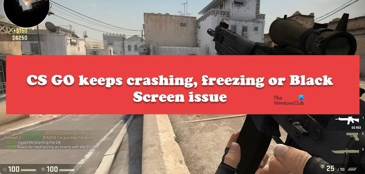 CS GO keeps crashing, freezing or Black Screen issue